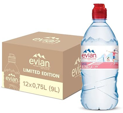 Evian Still Sports Action Natural Mineral Water 750ml (Pack of 12)