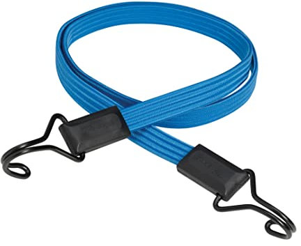 Master Lock Flat Bungee with Hooks [120 cm Bungee Cord] [Double Reverse Hook] 3227EURDAT - Ideal for Transporting, Packing and Securing Loads