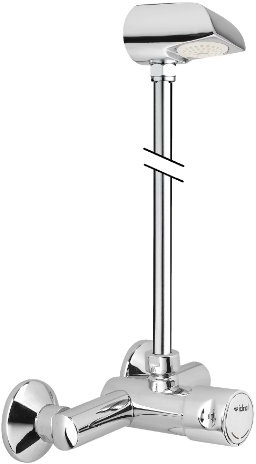 Selbstabschaltende Duscharmatur - Kalt/Warm - mit Steigrohr und Duschkopf