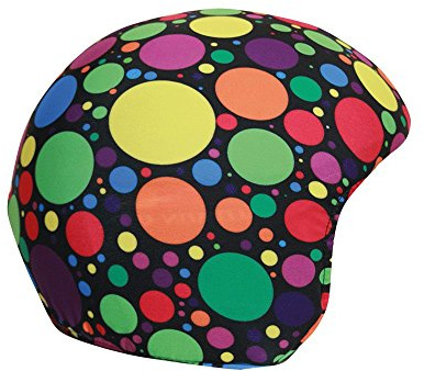 COOLCASC® Lunares Colores - Funda para Casco Universal - Funda Casco esquí - Personaliza tu Casco con una llamativa y Divertida Funda Protectora - Talla única - Regalos niños