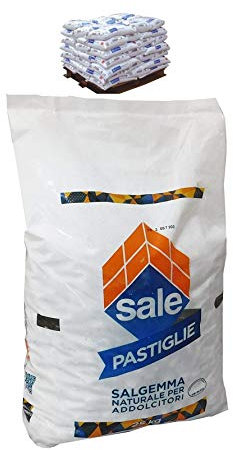 BANCALE 40 SACCHI DI PASTIGLIE DI SALGEMMA PER ADDOLCITORI ACQUA SACCHI DA 25 KG