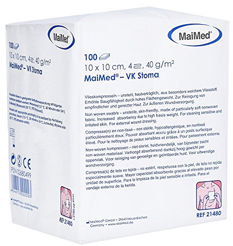 VLIESKOMPRESSEN 10x10 cm unsteril 4fach 100 St