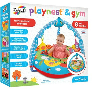 Galt Toys, Playnest & Gym - Farm, Baby Activity Center & Floor Seat