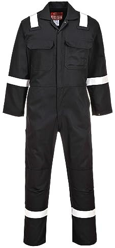 Portwest Combinaison Bizweld FR Iona, Couleur: Noir, Taille: S, BIZ5BKRS