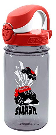 Nalgene Kinder Trinkflasche OTF 0.35L Kunststoffflaschen, Grau, 0.35 Liter