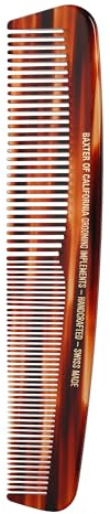 Baxter of California Beard Comb Men - Handcrafted & Swiss-Made - Crafted From Natural Tree Pulp Cellulose