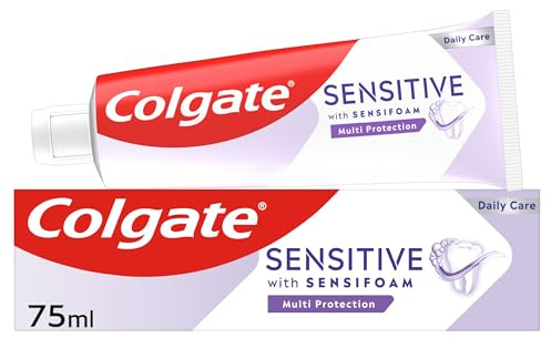 Colgate Sensitive with Sensifoam Multi Protection Toothpaste 75ml - Fluoride Toothpaste - Cavity Protection