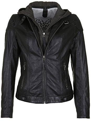 Mauritius Cacey LEGV Frauen Lederjacke schwarz XL 100% Leder Basics, Biker, Casual Wear