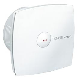 Cata X-Mart 12 Matic Ventilador con Sistema de Extracción Perimetral y Luz Piloto de Funcionamiento Ancho 17 cm Potencia 20W Color Blanco