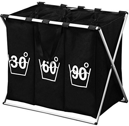 Kesper Wäschesortierer 19590 mit Aluminiumstreben und Kordelzug/Wäschesammler/Waschsack