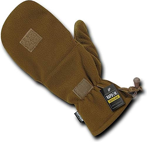 Rapdom Tactical Fleece Shooter's Mittens, Coyote, Medium