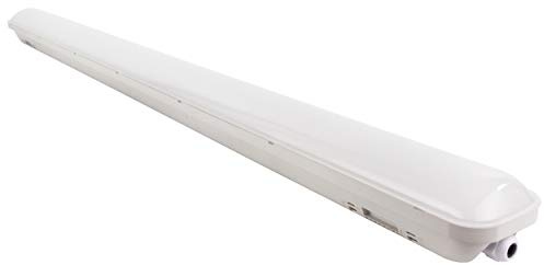REV OMEGA Feuchtraumleuchte LED, Wandleuchte aussen, Kellerlampe, 20W, 1500lm, 6500k, 58 cm, 20.000h, grau