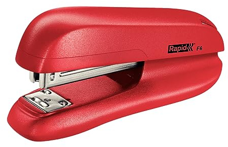 Rapid F6 Small Half Strip Stapler, 20 Sheet Capacity, Stapling, Tacking and Pinning, Compact Design, Red, 5000270