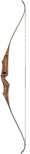 Bear Archery Super Kodiak 60 Recurve Bow Right Hand 40 lb Dymondwood Riser Maple and Fiberglass Limbs, Black/Brown Maple