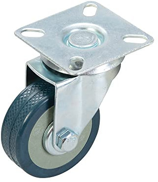 FIXMAN 530386 - Rueda giratoria de goma (50 mm, 50 kg)