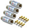 Premium X 4X PXIL-10 Mini Inline Verstärker 20dB für SAT und DVB-T Leistungsverstärker 5-2500 MHz 4X F-Verbinder 8X F-Stecker 7mm