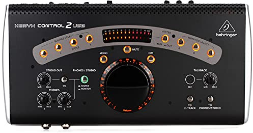 Behringer XENYX CONTROL2USB High-End Studio Control and Communication Center with VCA Control and USB Audio Interface
