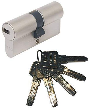 ABUS EC550 Profil-Doppelzylinder Länge 30/45mm mit 5 Schlüssel