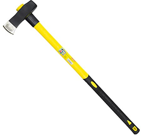WOLFPACK LINEA PROFESIONAL - Maza Cuña Con Mango Fibra Vidrio 3 Kg. (tipo hacha)