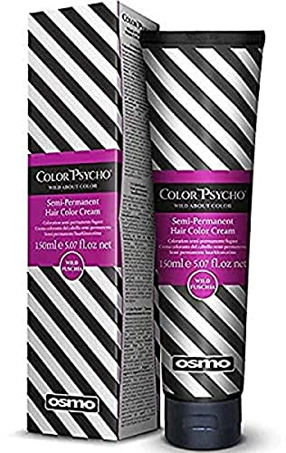 Color Psycho Semi-Permanent Hair Color Cream, Wild Fuschia 150 ml