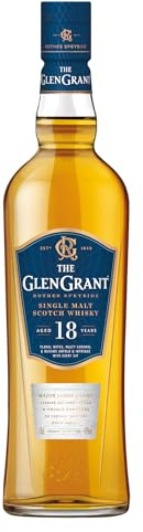 Glen Grant 18 Years Old Single malt Scotch Whisky |Reifer, hochwertiger Whisky aus Schottland | in Ex-Bourbon-Fässern gereift | in Geschenk-Karton | 43% Vol. | 1 x 0,7 l