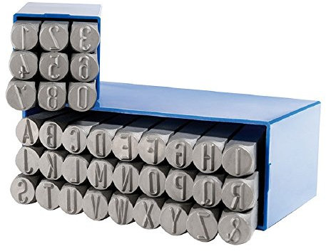 GRAVUREM-SR Schlagzahlen und -buchstaben 0-9 + A-Z (Kombination) / 8mm