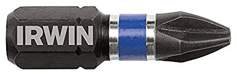 Irwin Tools 1838483 Zubehör, Einsatz-Bit Schlagzahl 2 Ph x 2,5 cm, 100 Stück
