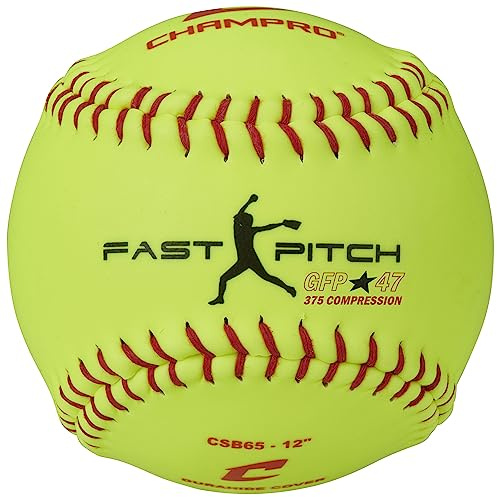 Champro Sports 12 'Pratica Softball Ottica Giallo, 30,5 cm