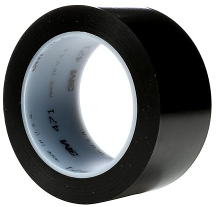 3M 471 Vinyl Tape, 50 mm x 33 m, Black, Pack of 24
