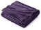 Bedsure Fleece Throw Blanket for Sofa - Soft Cosy Fluffy Blankets for Bed, Warm Single Throws for Audlts, Purple, 130x150 cm