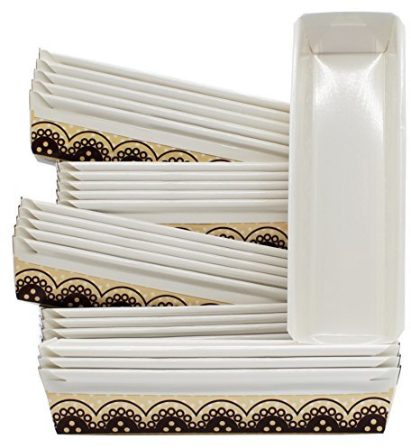 MontoPack Baking Paper Loaf Pans 11 x 3.5 x 2 Inches (Pack of 24)
