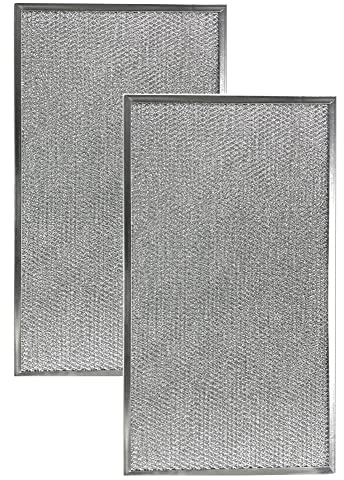 Air Filter Factory 9-1/2 X 11-3/4 X 3/8 Inches Range Hood Aluminum Grease Filters 2-Pack