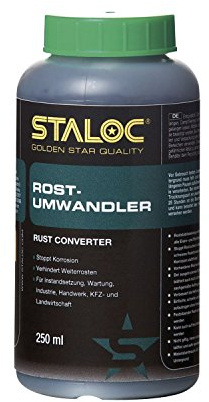 STALOC Rostumwandler | stoppt und inaktiviert Korrosion | Grundieren und Rost umwandeln in Einem | 250 ml