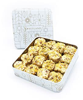 Sweetland London Double Pistachio Turkish Delight Selection - 700 g | Luxury Pistachio Nougat Flavour | Gift For Ramadan, Eid & Birthday | Traditional Middle Eastern Sweet | Handmade in London | Vegan