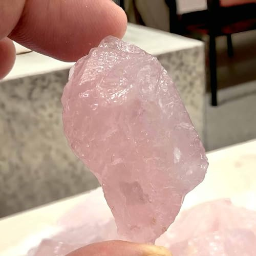 arana's - Piedra de bolsillo CUARZO ROSA en bruto 3-5 cm - Llévala siempre contigo - Amuleto de la suerte - Piedras y cristales naturales curativos de sanacion (Cuarzo rosa)
