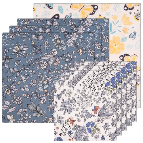 9 Pack Reusable Beeswax Wrap for Food, 3 Size L/M/S Organic Cotton Beeswax Paper Bread Sandwich Wrapper Alternative to Cling Film for Bowls Fruits Cheese Hamburgers