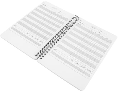WOONEKY Workout Planner A5 Fitness Exercise Log Book with Coil Binding Fitness Journal Notebook for Women Gym Essentials Home Exercise Schedule Tracking