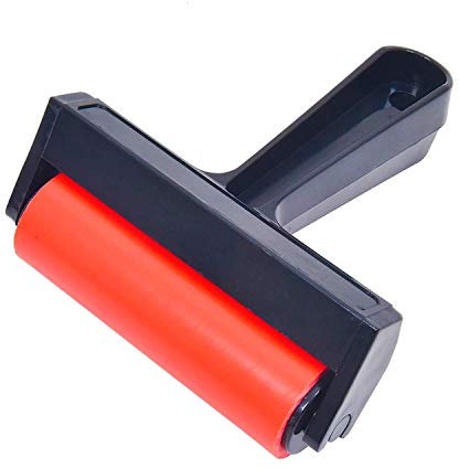 Rubber Roller, Diamond Painting Accessories, 4inch Rubber Brayer Roller for Printmaking Gluing Anti Skid Tape Construction