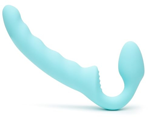Lovehoney Strapless Strap on Dildo G-Spot Stimulator for Women, Aqua | Waterproof, Silicone, Flexible, G Spot Sex Toy, Flexible 7 Inch Dildo for Men and Women