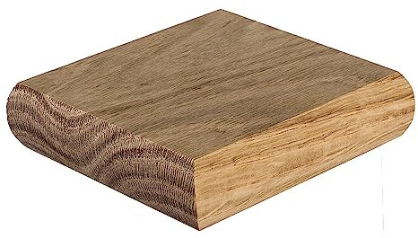 Blueprint Joinery Cambridge Oak Flat Newel Cap 110x110x27mm, Full Stair Newel Post Flat Cap 90mm, Recessed to Suit a 90mm x 90mm Newel (Full)