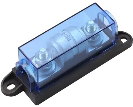 ZOOKOTO Bloque de fusibles de 250 CA/CC 250 V, 150 A, clase T, soporte de fusibles con 150 amperios, se adapta a inversores y aparatos de alta potencia en barcos marinos, coches, camiones, caravanas