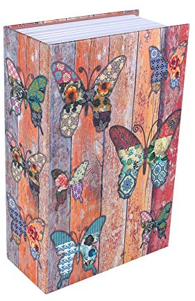 Ausla Book Safe, Dictionary Style Hidden Security Lock Box, 2 Keys, Money Jewelry, Portable Travel Diversion Safe