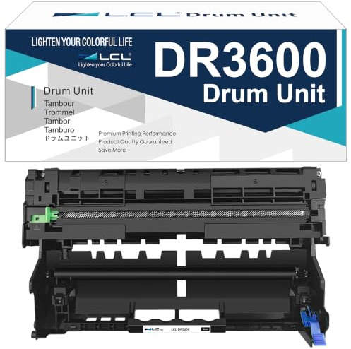 LCL Compatible Drum Replacement for Brother DR-3600 Drum Unit High Yield for HL-L5215DN MFC-L6910DN MFC-L6710DW HL-L5210DN HL-L6410DN MFC-EX910 MFC-L6915DN HL-L6415DN MFC-L5710DN HL-L6210DW (1 Pack)