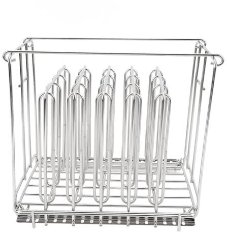 Weighted Sous Vide Rack,Stainless Steel Sous Vide Rack Adjustable Dividers Divider Improved Vertical Mount Stops Wobbling Stainless Steel Dividers for Cooking Steak Lamb Pork Fish