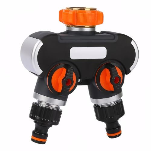 Garden Hose Water Distributor 2-Way Hose Pipe Distributor 2-Way Distributor Garden Hose Distributor Water Pipe Connectors for Y-Shaped Hose Connector Pipe Connect Garden Tools Hoses