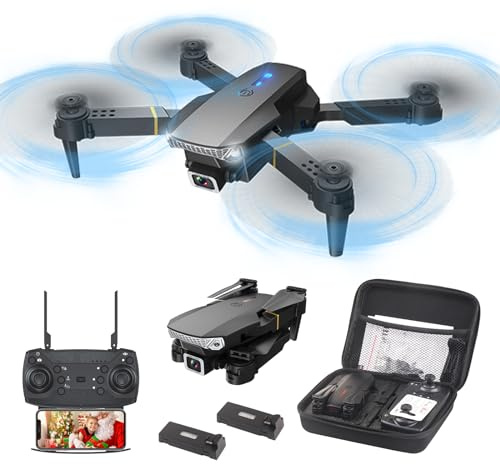 Wipkviey T27 Dron con Cámara 1080P HD, Mini Dron para Niños y Adultos, Motor sin Escobillas, Dron Cuadricóptero Plegable con Control Remoto, Juguete Eléctrico Multifuncional con Transmisión WiFi