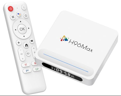 LEFFOT H618 Plus Android 14.0 TV Box 2025, 4GB RAM 128GB ROM, 4K Ultra HD Box Android TV per Home TV streaming, Supporto Controllo Vocale, 2.4G & 5G WiFi 6, BT 5.4, Allwinner H618 Quad Core A53