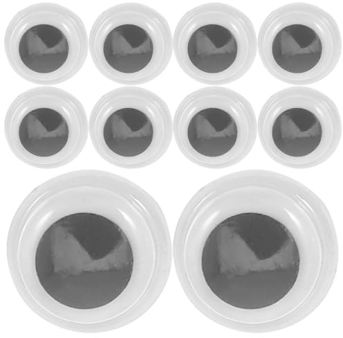 LALAFINA Ojos Móviles Autoadhesivos de Plástico 6 MM 500 Unidades para Manualidades Bricolaje Scrapbooking y Muñecos Ojos Redondos Adhesivos para Peluches y Proyectos Creativos