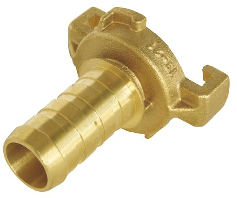 SOMATHERM FOR YOU, Raccord express cannelé pour tuyau Ø25mm - Corps en laiton durable, joint intégré pour étanchéité, connexion rapide à robinet, idéal pour arrosage efficace