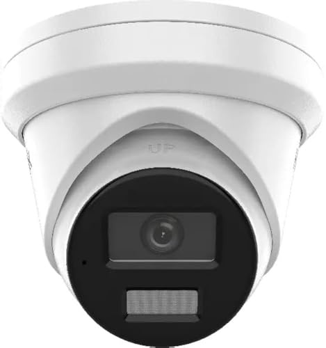 HiLook By Hikvision IPC-T259H(2.8mm) 5MP ColorVu Lite Fixed Turret Network POE IP Camera 24/7 Colour–White